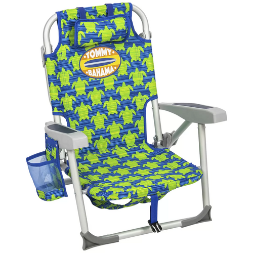 Tommy Bahama Kids Backpack Beach Camping Chair Recliner Lightweight Aluminium
