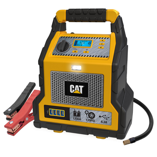 CAT Jump Starter + Air Compressor Portable Car 4X4 Power Station 4x USB Ports