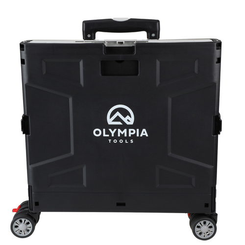 Folding Shopping Cart Trolley Crate 75kg Capacity With Wheels Rolling Carts
