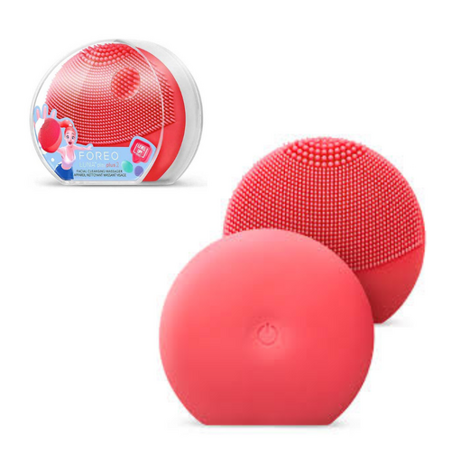 Foreo Luna Play Plus 2 Facial Cleansing Massager Travel Size Deep Clense - Peach