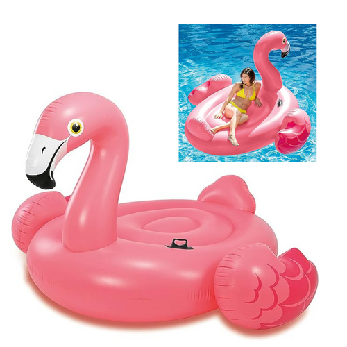 Intex Giant Inflatable Flamingo Floating Island Ride On Pool Float Toy 2m x 1.9m