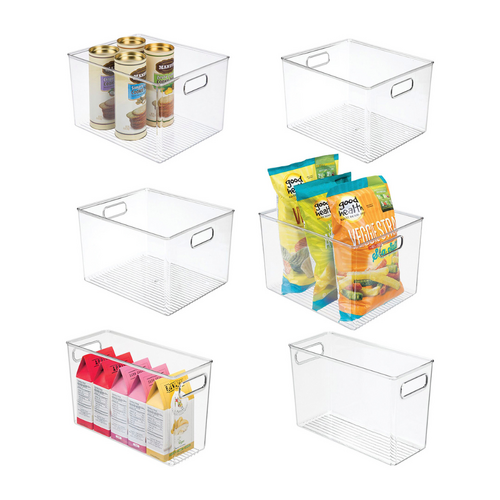 i Design Tall 6 Piece Kitchen Storage Container Bin Set Pantry Organiser Cabinet BPA Free