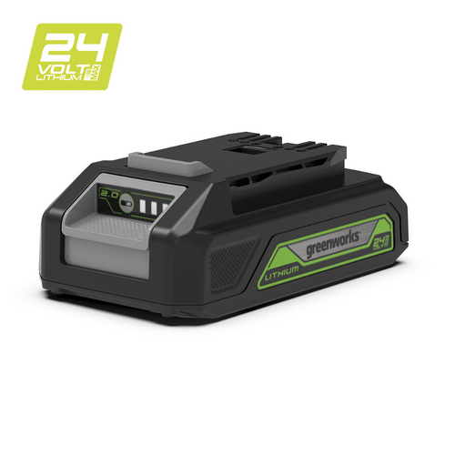 Greenworks 24V Li-Ion Battery 2.0Ah With LED Indicator Replacement Batteries