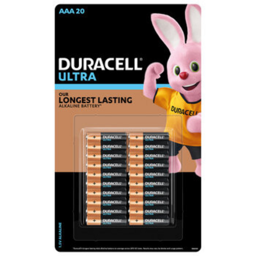 20 Pack Duracell Ultra AAA Batteries Coppertop Alkaline Longest Lasting Battery