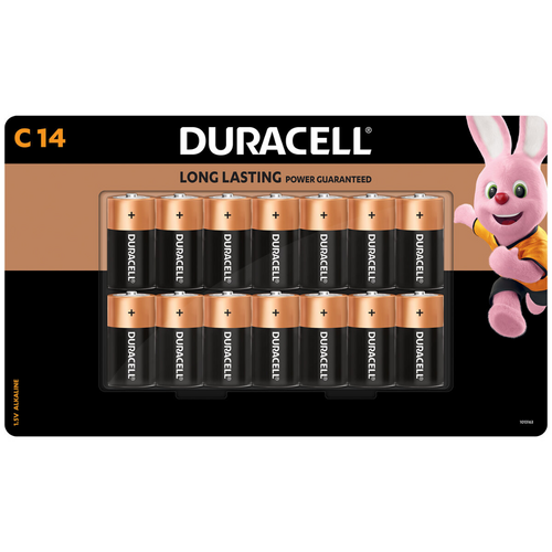 14 Pack Duracell C Batteries Coppertop Alkaline Long Lasting Battery