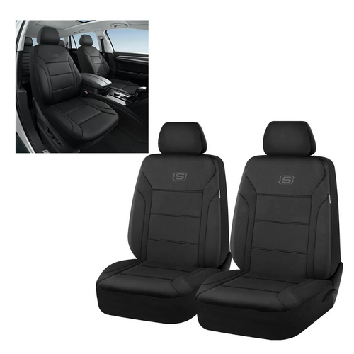 Skechers Memory Foam Car Seat Covers 1140 x 500 mm + Headrest Black
