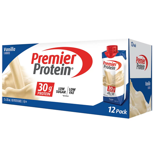 24 x Premier Protein Shake 30g Protein 325ml Drink Vanilla Flavour Low Sugar