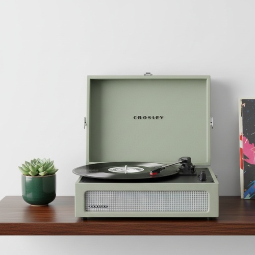 Crosley Voyager Bluetooth Portable Turntable Record Player with Built In Speakers