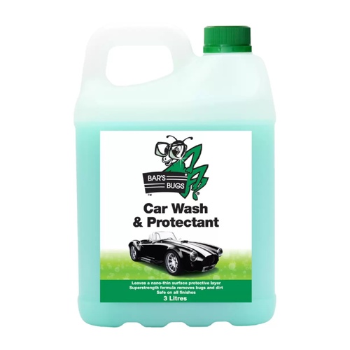 Bar Bugs 3L Car Wash Detergent And Wax Free Paint Protector Concentrate Made In Australia