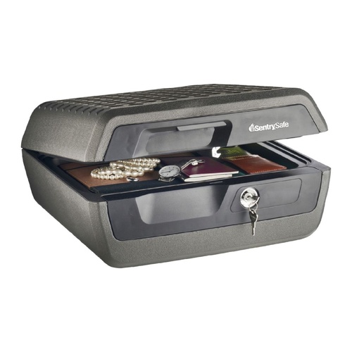 SentrySafe Fire and Water Resistant Security Chest Document Safe Lockable Storage 10L