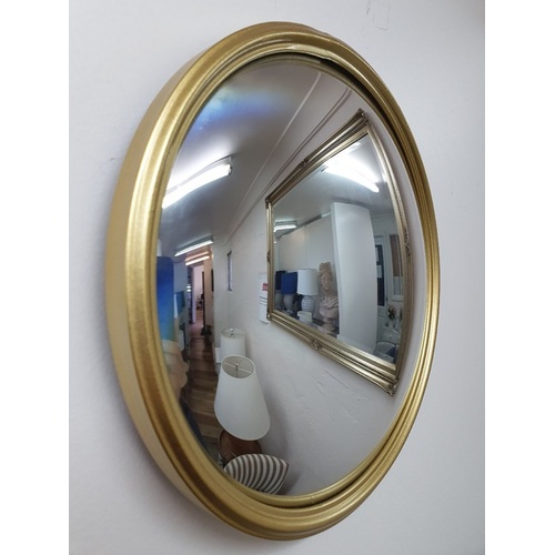 Hannes CONVEX wall mirror with gold frame panoramic look 27 Create a work of art on your wall