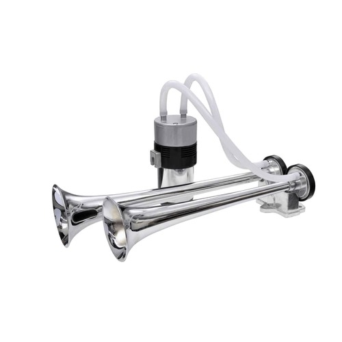 Dual Trumpet Air Horn With Compressor