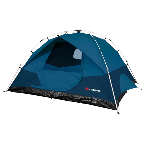 Caribee 4 Person Tent Camping Outdoor Waterproof Shelter Easy UP Telescopic Pole