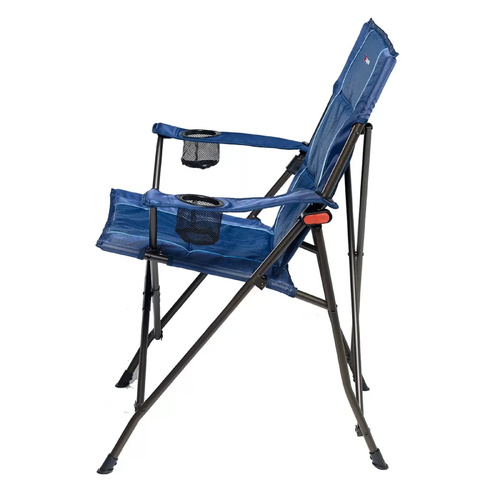 Caribee Highback Jumbo Folding Chair Portable Camping Fishing Travel Carry Bag