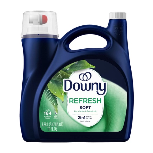 Downy Liquid Infusions Fabric Softener 3.28L Refresh Birchwater & Botanicals