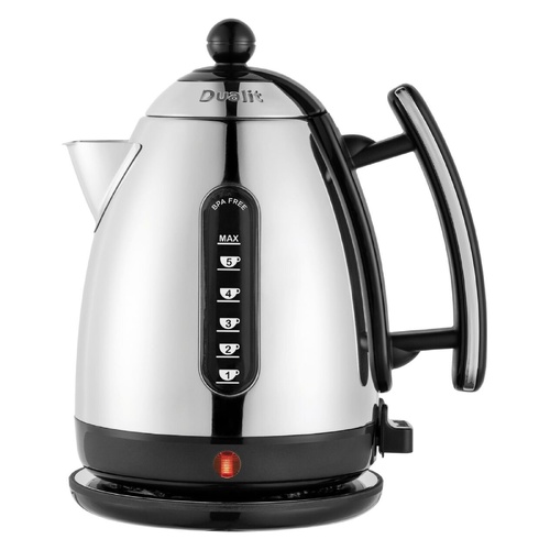 Dualit 1.5L Jug Kettle Rapid Boil BPA-Free Cordless Water Boiler Black Kitchen Appliance