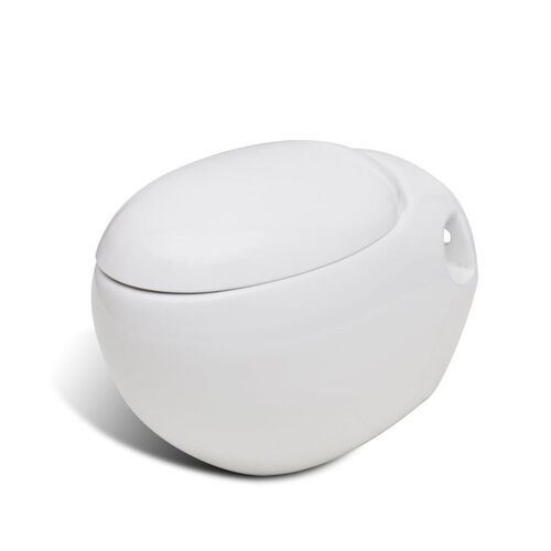 New Wall Hung Toilet White unique egg design
