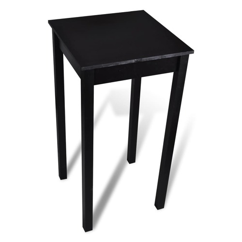 Bar Table MDF Black 55x55x107 cm