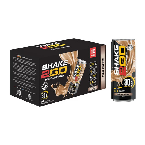 Shake 2 Go Protein Shake Coffee Flavour Supplement Drink 30g Protein Per Serve