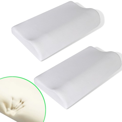 Memory Foam Orthopedic Neck Pillow 2 pcs