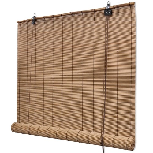 Brown Bamboo Roller Blinds 120 x 160 cm