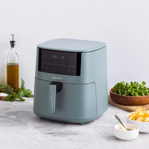 GreenPan Air Fryer 7.2L Electric  Healthy Oven Digital Kitchen Cooker Blue