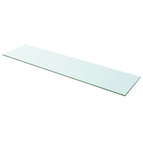 Shelf Panel Glass Clear 100x25 cm