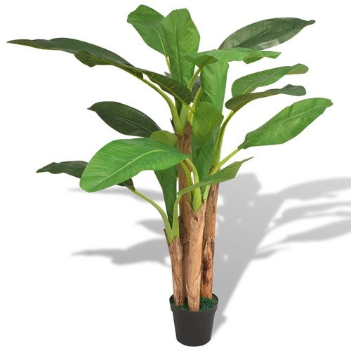 Artificial Banana Tree Plant with Pot 175 cm Green