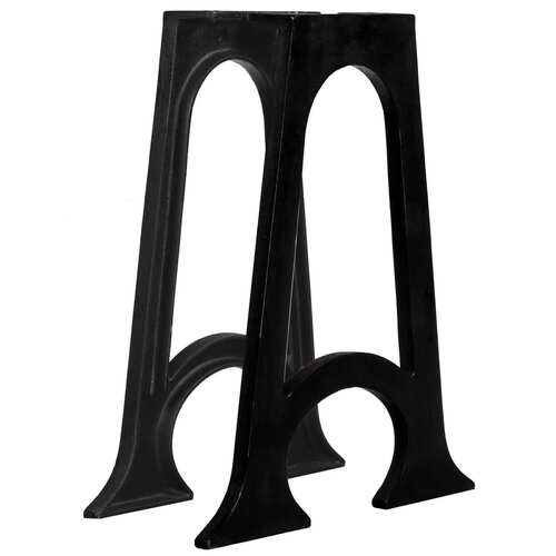 Dining Table Legs 2 pcs with Arched Base A-Frame Cast Iron