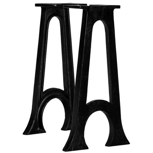 Bench Legs 2 pcs with Arched Base A-Frame Cast Iron