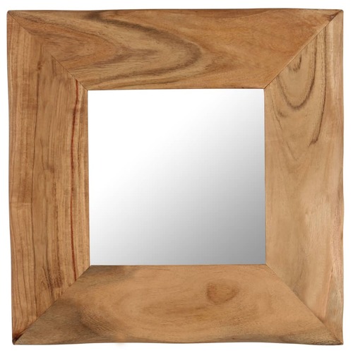 Cosmetic Mirror 50x50 cm Solid Acacia Wood
