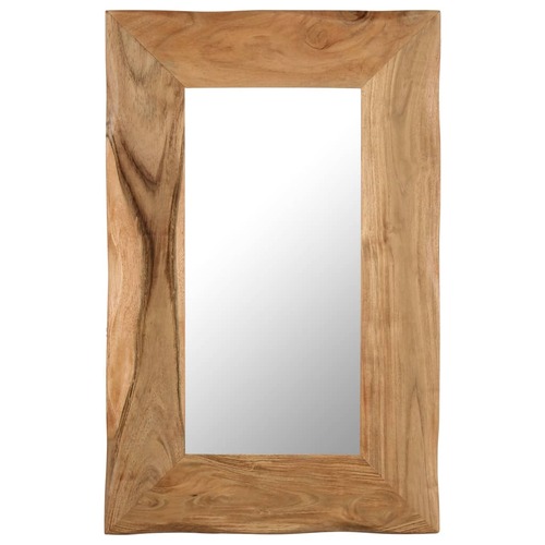 Cosmetic Mirror 50x80 cm Solid Acacia Wood