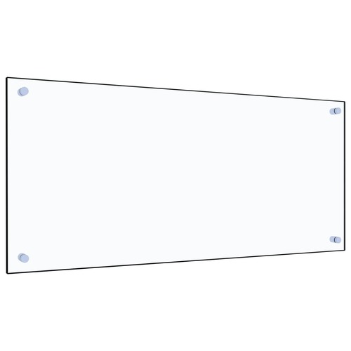 Kitchen Backsplash Transparent 90x40 cm Tempered Glass