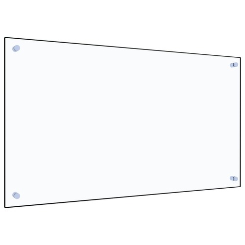Kitchen Backsplash Transparent 90x50 cm Tempered Glass
