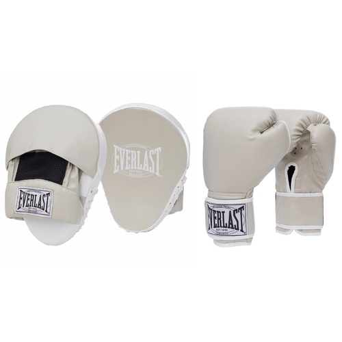 Everlast 1910 Boxing Mitt Kit Training Pads Home Fitness Workout Boxing