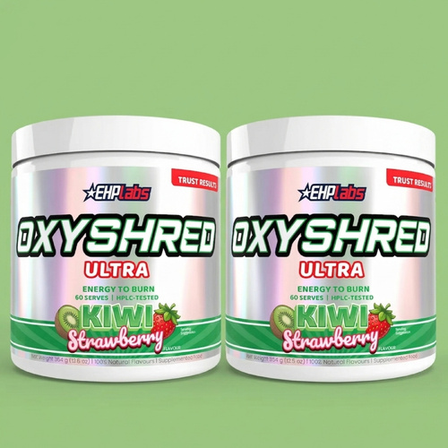 Oxyshred Kiwi Strawberry Twin Pack EPH Labs Pre-Workout Approx 120 Serves