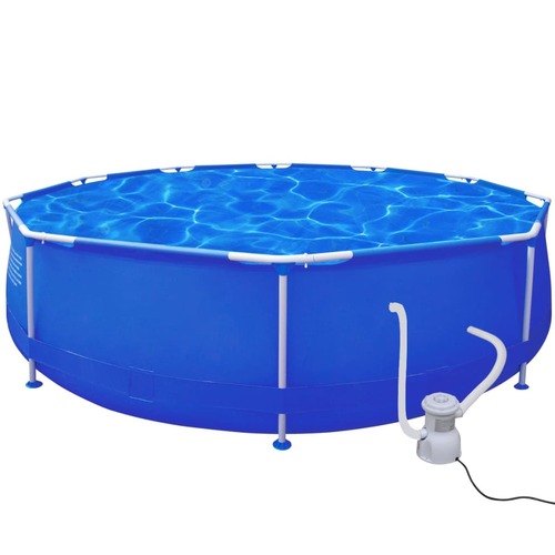 Swimming Pool Round 360 x 76 cm with Filter Pump 1135 L / h