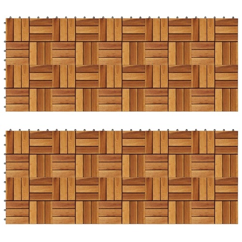 Decking Tiles 30 x 30 cm Acacia Set of 20