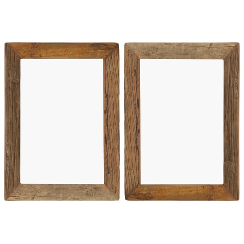 Photo Frames 2 pcs 40x50 cm Solid Reclaimed Wood and Glass
