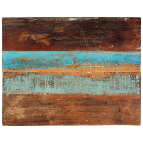 Rectangular Table Top 70x90 cm 15-16 mm Solid Wood Reclaimed