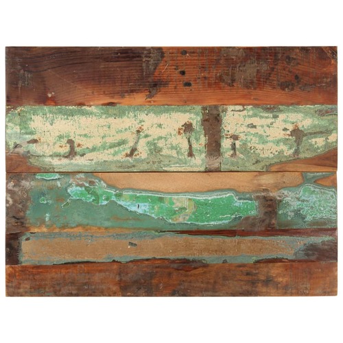 Rectangular Table Top 60x80 cm 25-27 mm Solid Wood Reclaimed
