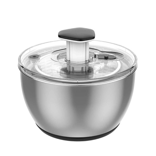 MIU Stainless Steel Salad Spinner 6L Large Capacity Vegetable Dryer