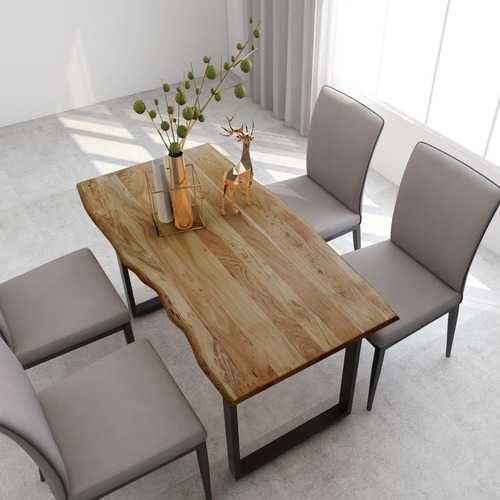 Dining Table 140x70x76 cm Solid Acacia Wood