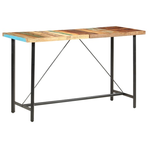 Bar Table 180x70x107 cm Solid Reclaimed Wood