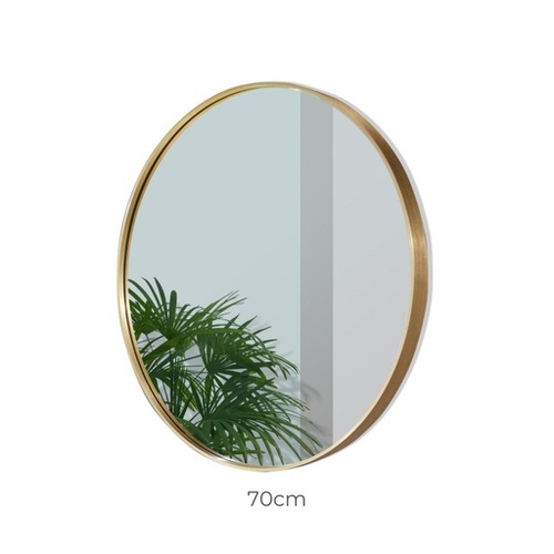 EKKIO 70cm Round Aluminium Wall Mirror