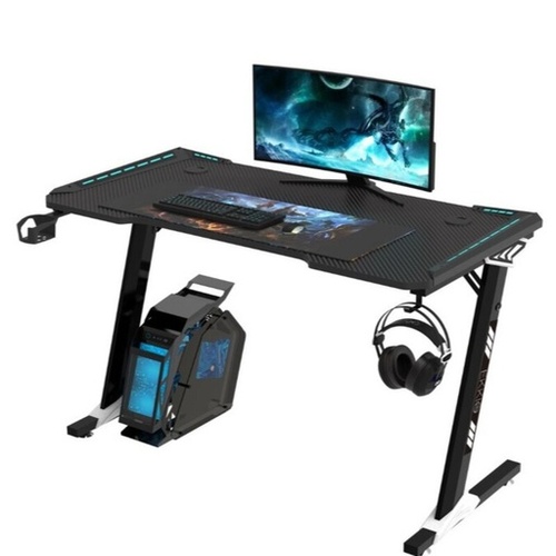 EKKIO RGB Gaming Desk Z Shape Black 120cm