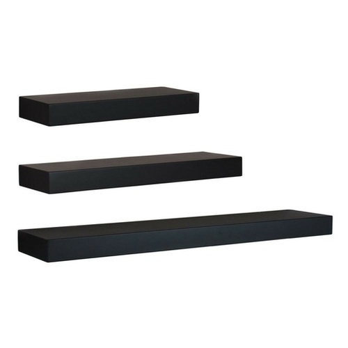 Ekkio Floating Shelf Set of 3 Black