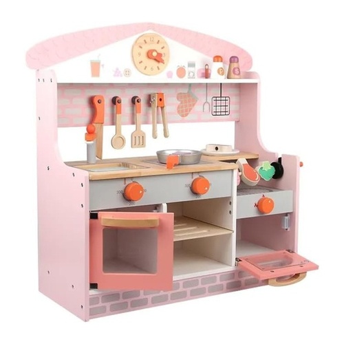 EKKIO Wooden Kitchen Playset for Kids (BBQ Kitchen Set) EK-KP-101-MS