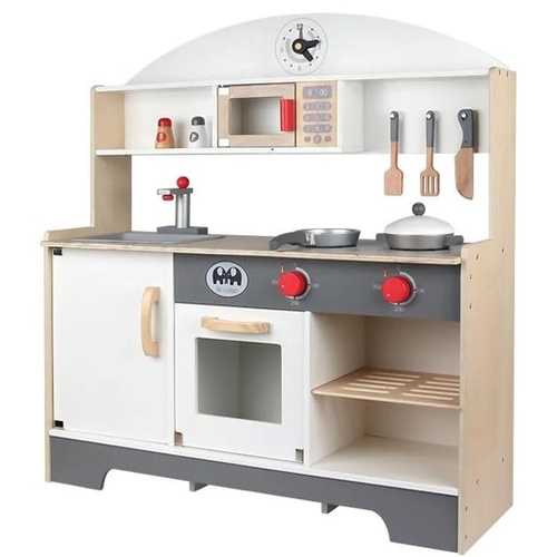 EKKIO Wooden Kitchen Playset for Kids (Minimalist) EK-KP-100-MS