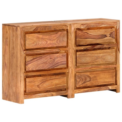Drawer Cabinet 120x33x75 cm Solid Sheesham Wood